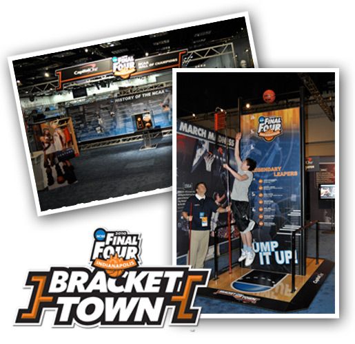 NCAA Bracket Town basketball attractions
