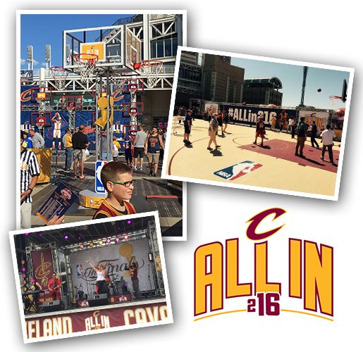 Cleveland Cavaliers championship celebration builds