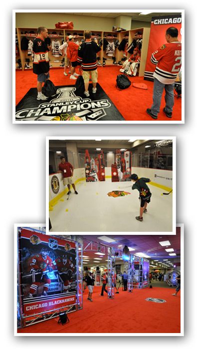 Chicago Blackhawks Convention event produced by Martin Sports Productions