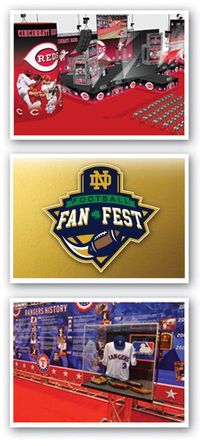 Sports event graphic design samples by Martin Sports Productions