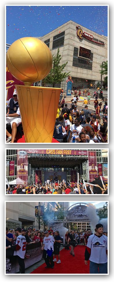 Championship parade production stage by Martin Sports