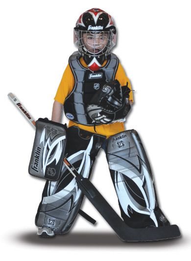 Hockey slapshot interactive game at a fan fest