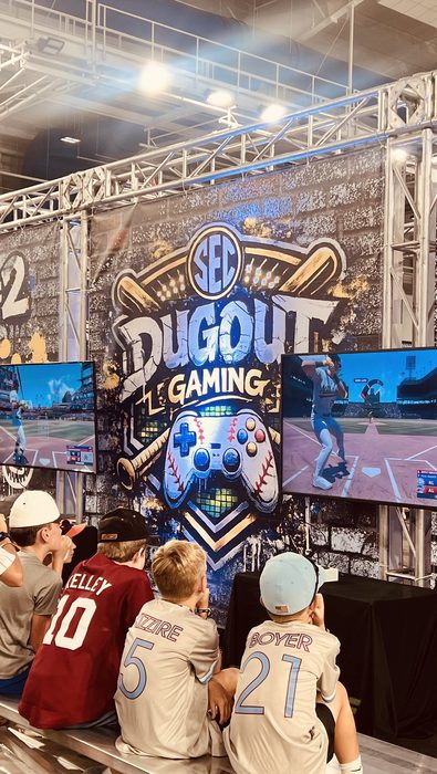 SEC Baseball FanFest Dugout Gaming zone